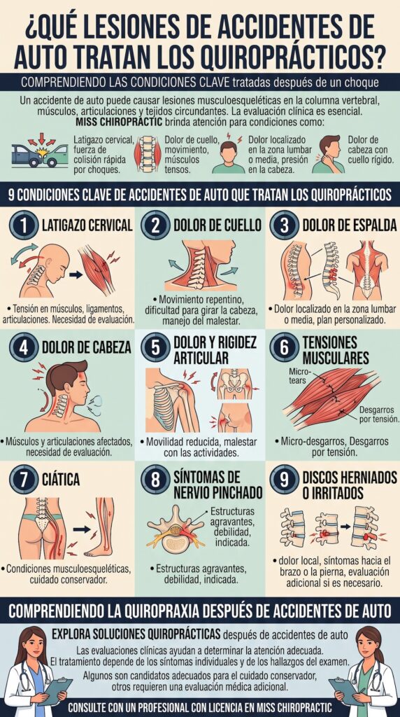 Quiropráctico de accidentes automovilísticos en Palm Beach Gardens Infographic
